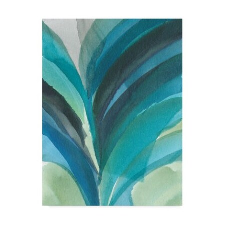 Jodi Fuchs 'Big Blue Leaf Ii' Canvas Art,35x47